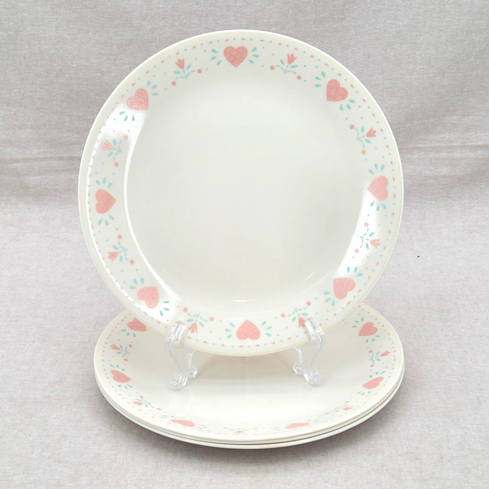 Vintage Corelle Corning FOREVER YOURS 10 1/4" Dinner Plates - Set of 4
